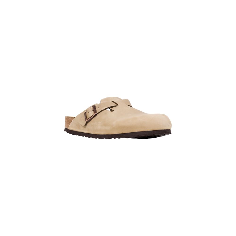 Birkenstock Beige Leather Clogs | Regal Royce