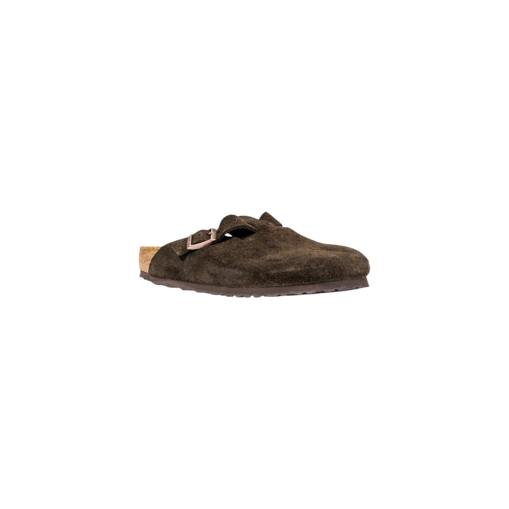 Birkenstock Brown Suede Leather Slippers | Regal Royce