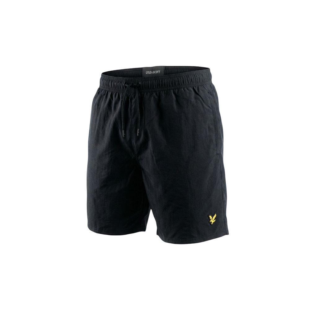 Lyle & Scott Black Polyamide Swim Shorts | Regal Royce