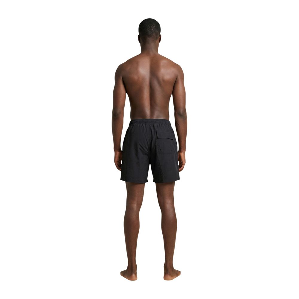 Lyle & Scott Black Polyamide Swim Shorts | Regal Royce