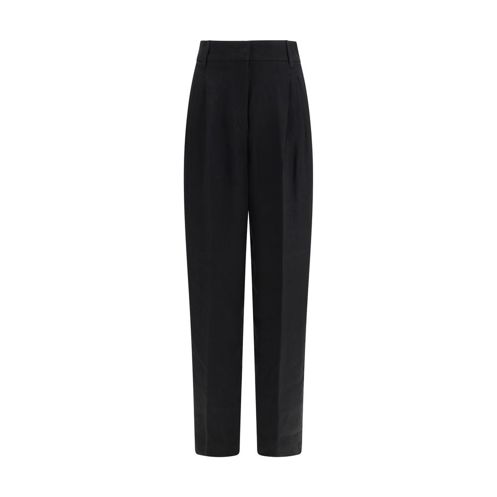 Max Mara Black Linen Pants | Regal Royce