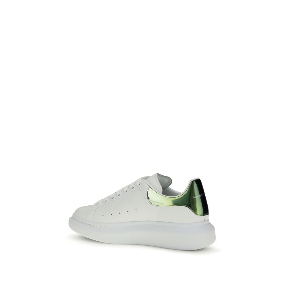 Alexander McQueen White Calf Leather Bos Taurus Platform Sneakers | Regal Royce