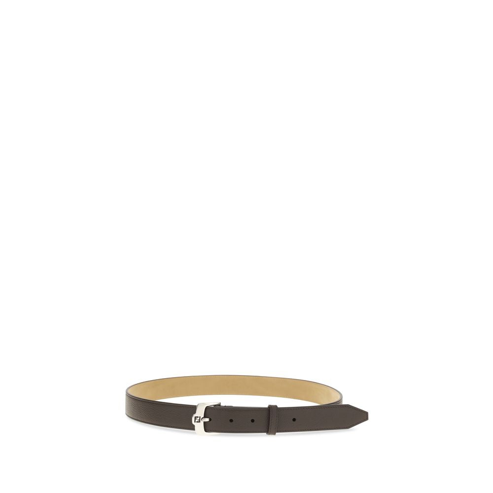 Fendi Brown Calf Leather Bos Taurus Regular Belt | Regal Royce