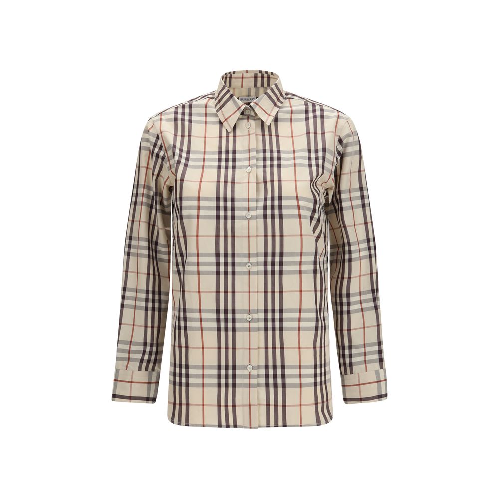 Burberry Beige Cotton Pattern Shirt | Regal Royce