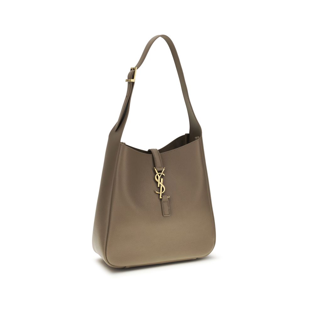 Saint Laurent Gray Calf Leather Bos Taurus Shoulder Bag | Regal Royce
