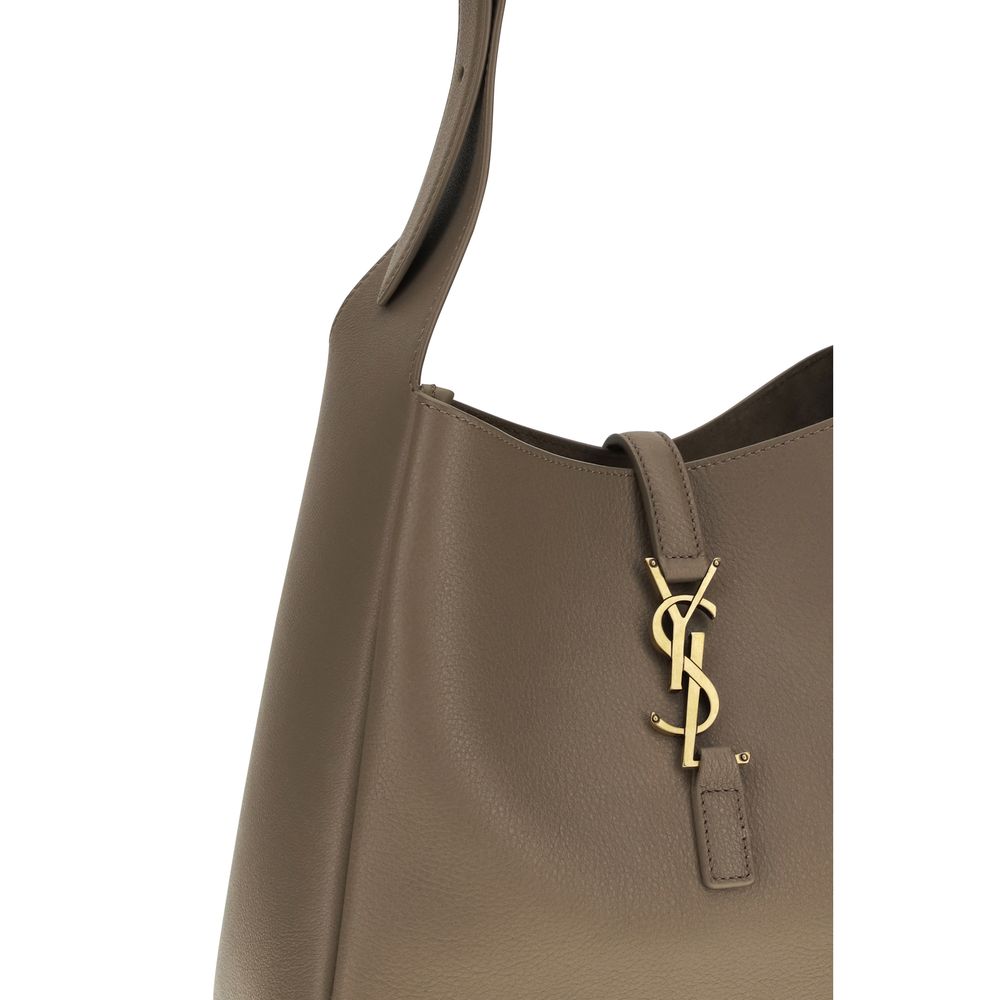 Saint Laurent Gray Calf Leather Bos Taurus Shoulder Bag | Regal Royce