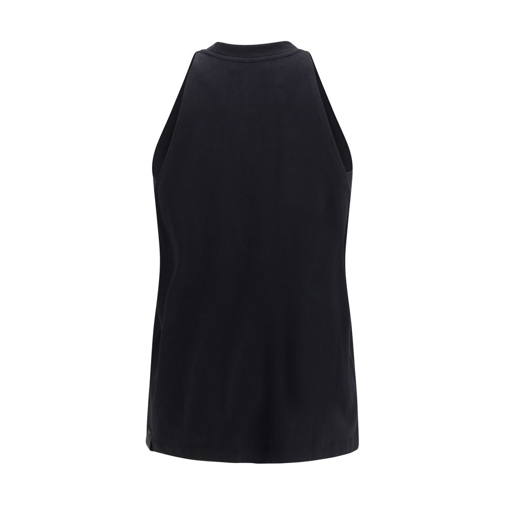 Darkpark Black Cotton Sleeveles T-Shirt | Regal Royce