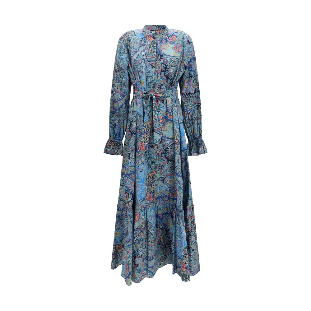 Etro Blue Cotton Casual Dress | Regal Royce