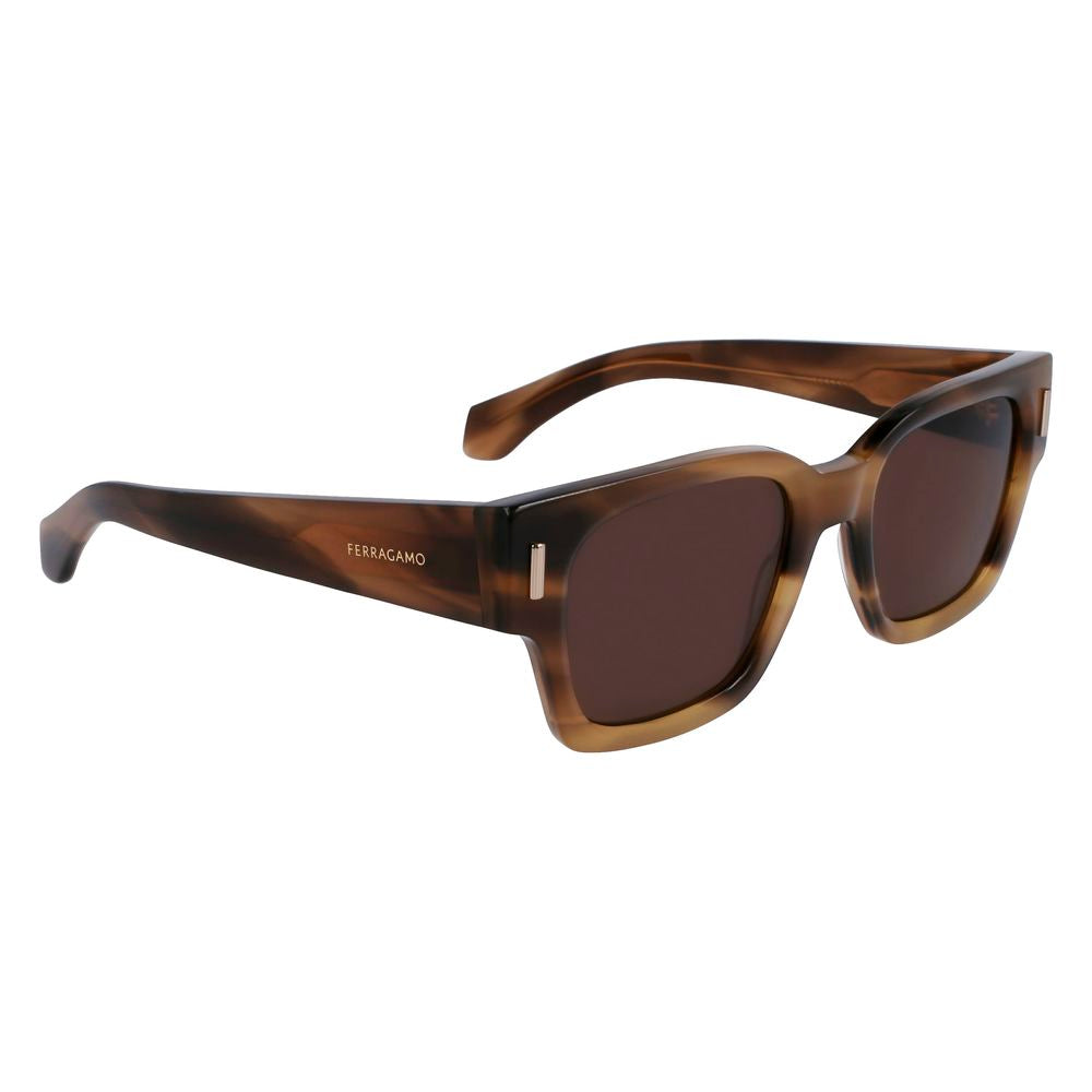 Ferragamo Brown Acetate Sunglasses | Regal Royce