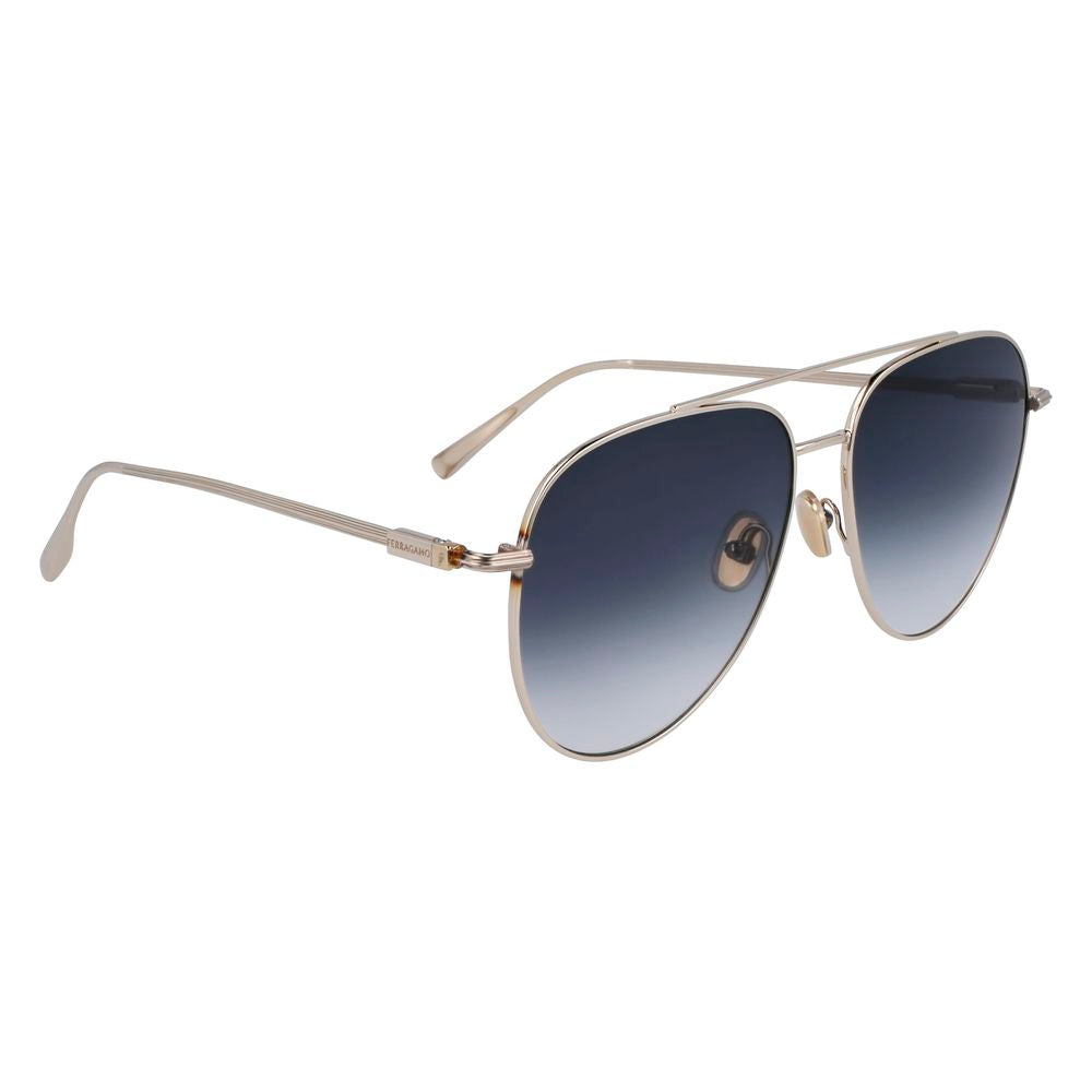 Ferragamo Gold Metal Sunglasses | Regal Royce
