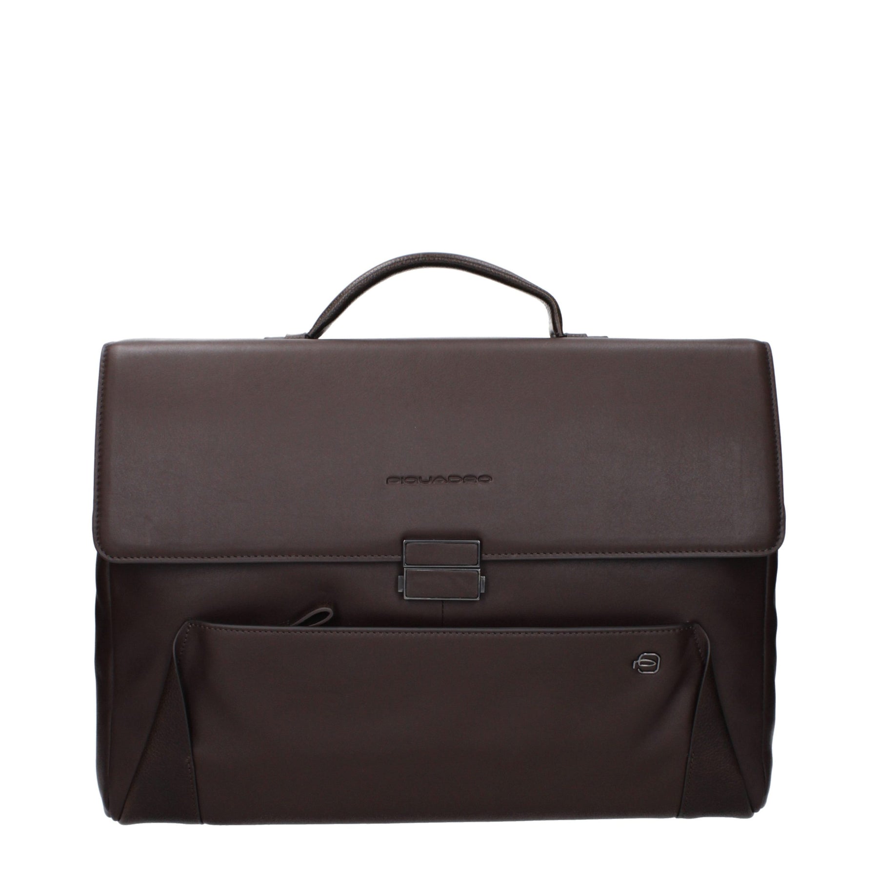 Piquadro Brown Leather Business And Laptop Bag | Regal Royce