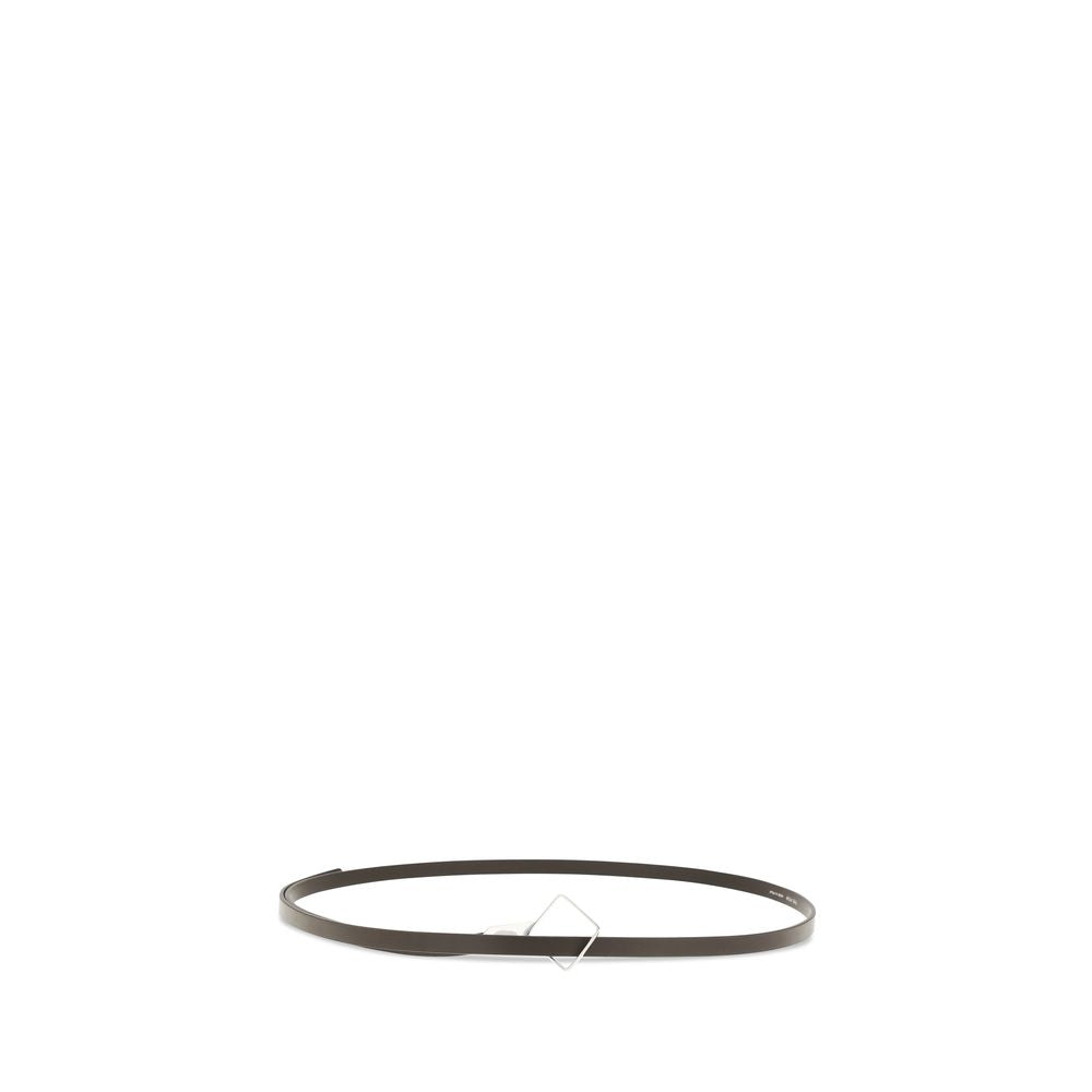 The Row Brown Calf Leather Bos Taurus Thin Belt | Regal Royce