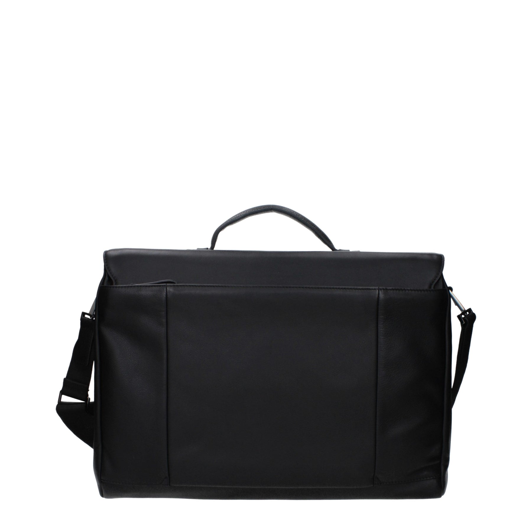 Piquadro Black Leather Business And Laptop Bag | Regal Royce