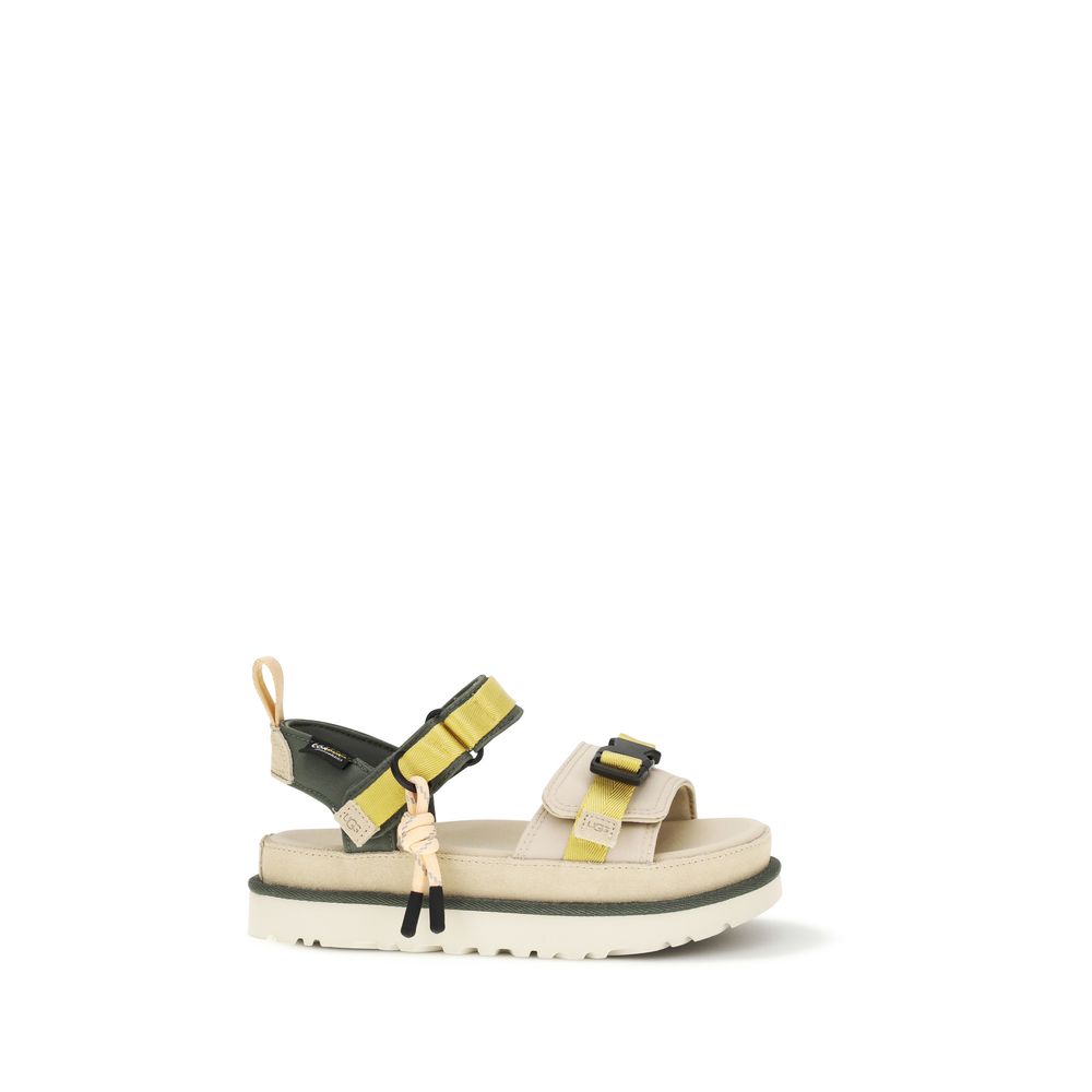 UGG Beige Other Fibres Flat Sandals | Regal Royce