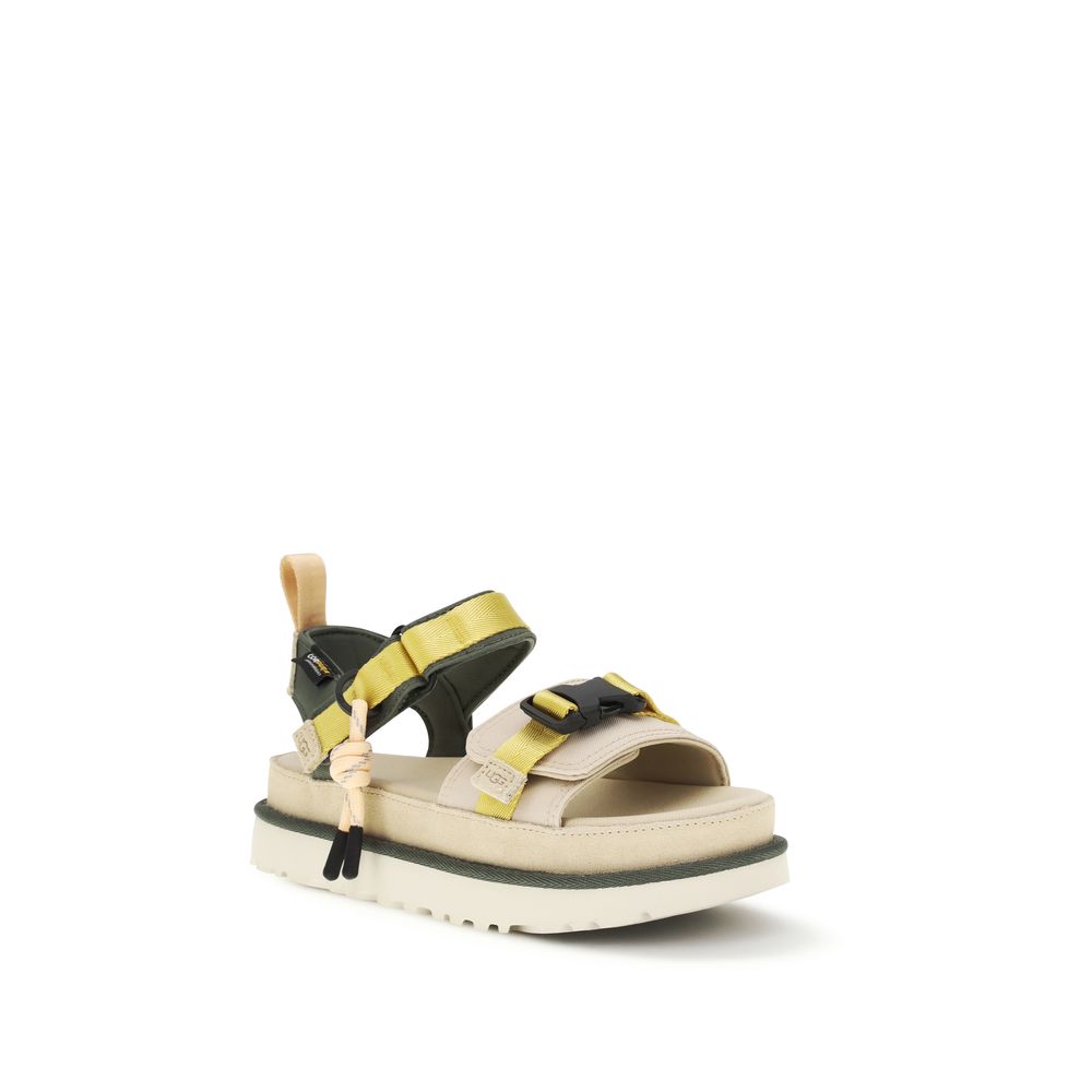 UGG Beige Other Fibres Flat Sandals | Regal Royce