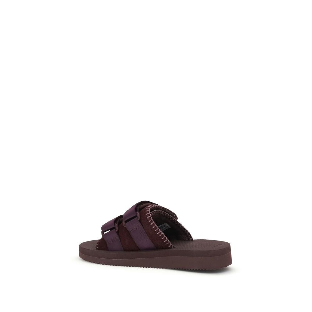 Forte_Forte Purple Polyester Strap-On Sandals | Regal Royce