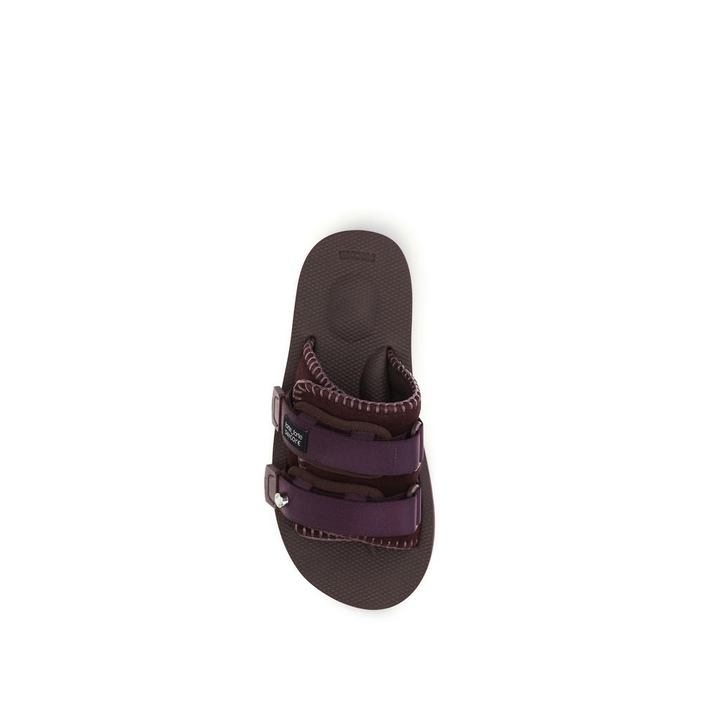 Forte_Forte Purple Polyester Strap-On Sandals | Regal Royce