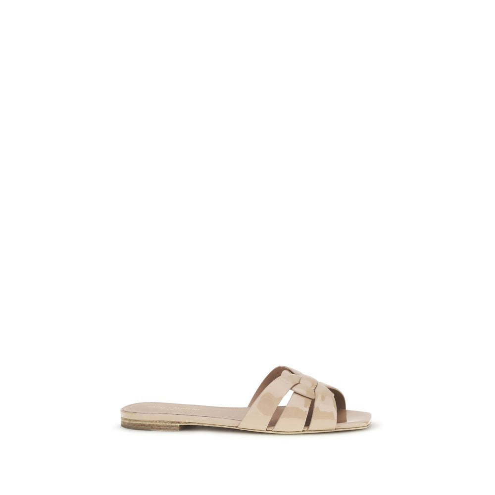 Saint Laurent Multicolor Calf Leather Bos Taurus Flat Sandals | Regal Royce
