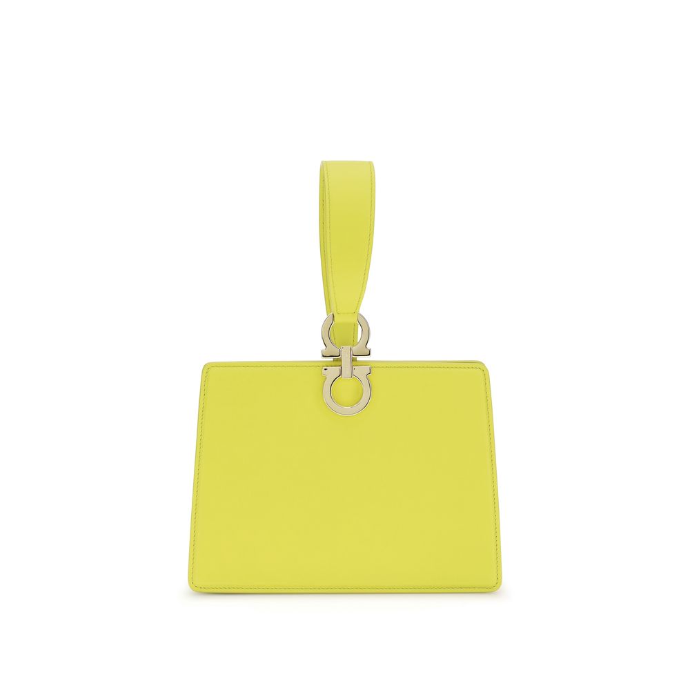 Ferragamo Bicolor Calf Leather Bos Taurus Clutch Bag | Regal Royce