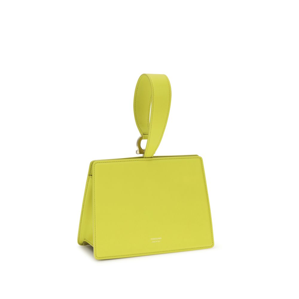 Ferragamo Bicolor Calf Leather Bos Taurus Clutch Bag | Regal Royce