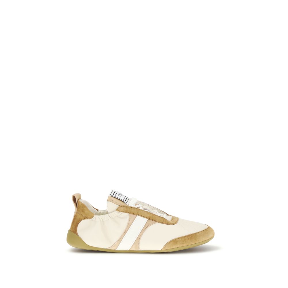 Chloé Beige Goatskin Athletic Sneakers | Regal Royce