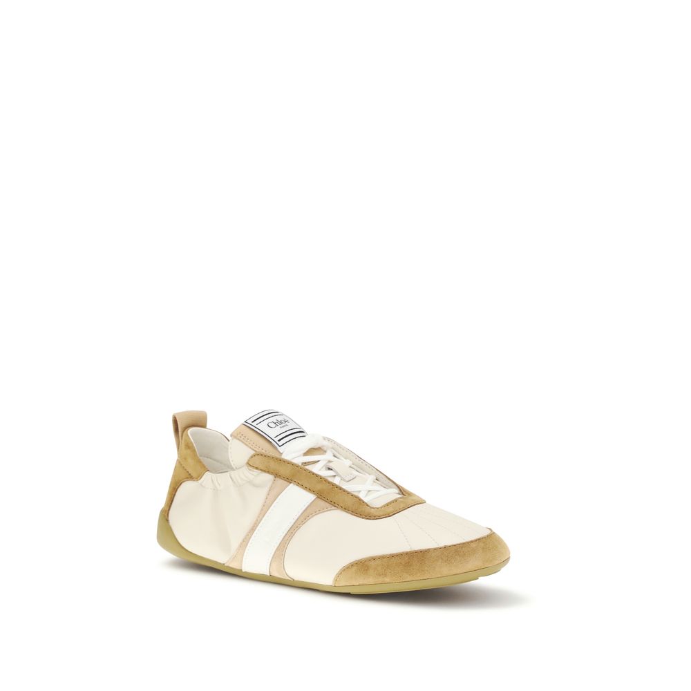 Chloé Beige Goatskin Athletic Sneakers | Regal Royce
