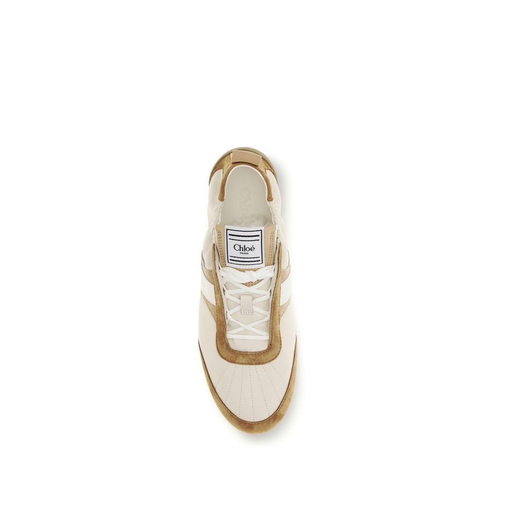 Chloé Beige Goatskin Athletic Sneakers | Regal Royce