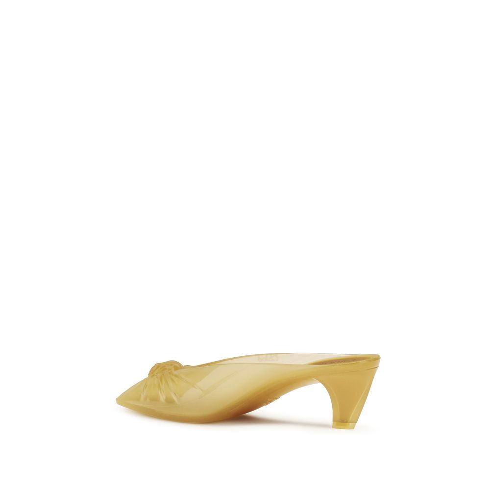 Chloé Beige Rubber Mules | Regal Royce