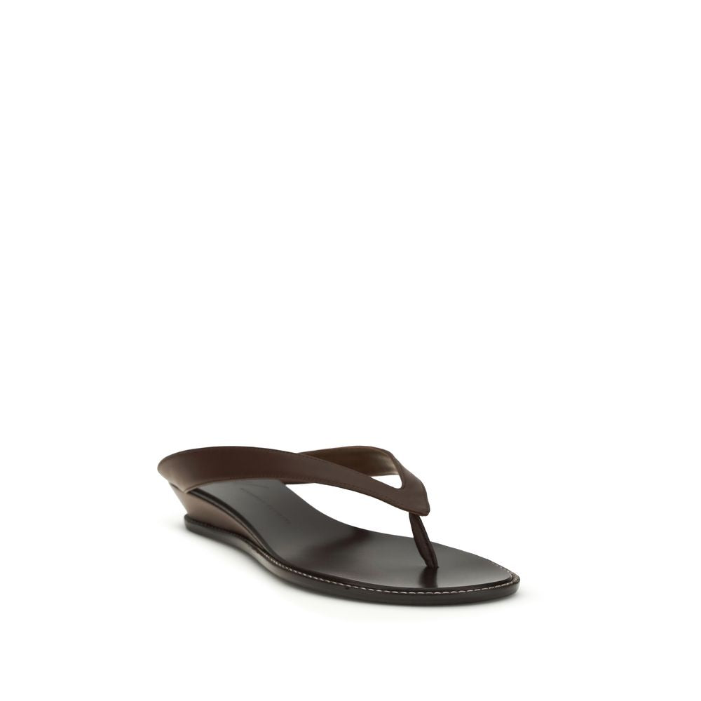 Giuseppe Zanotti Brown Calf Leather Bos Taurus Platform Sandals | Regal Royce