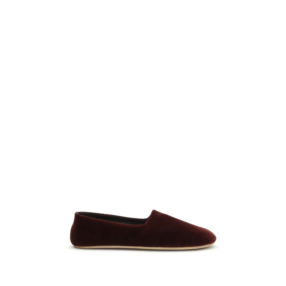 The Row Bordeaux Cotton Slip-On Loafers | Regal Royce