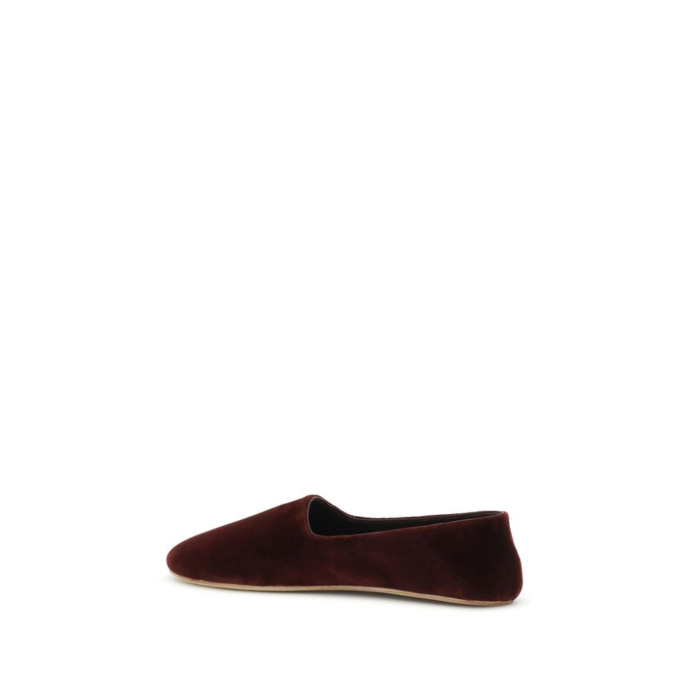 The Row Bordeaux Cotton Slip-On Loafers | Regal Royce