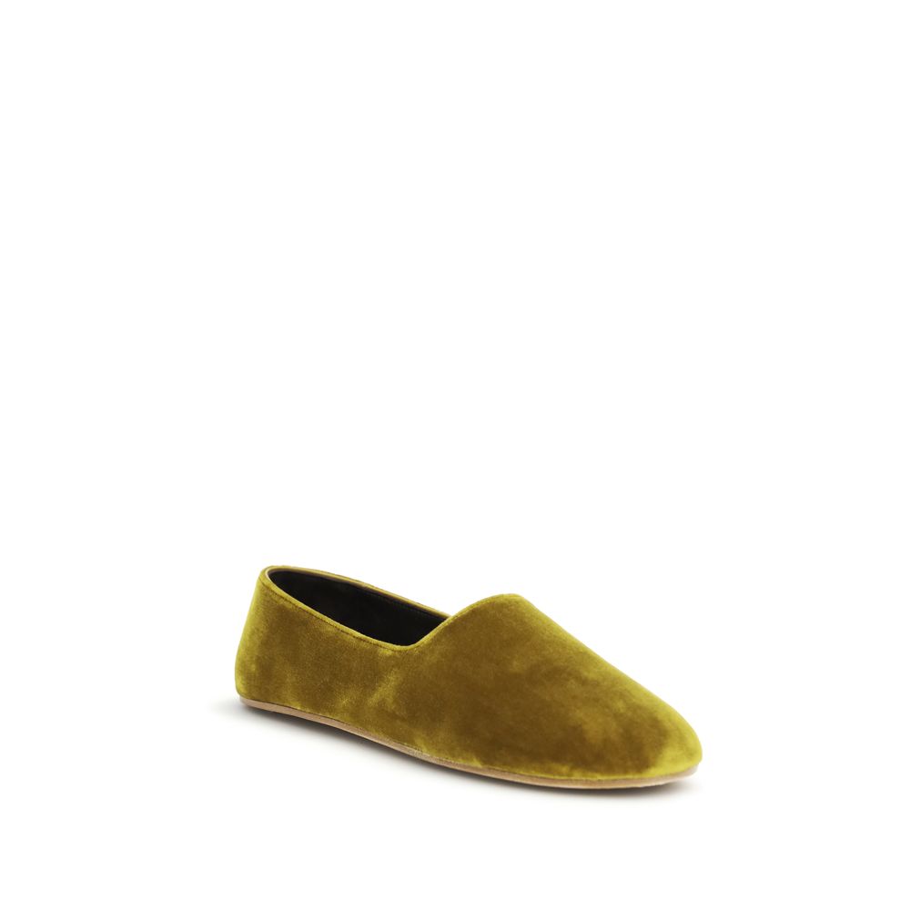 The Row Bicolor Cotton Slip-On Loafers | Regal Royce