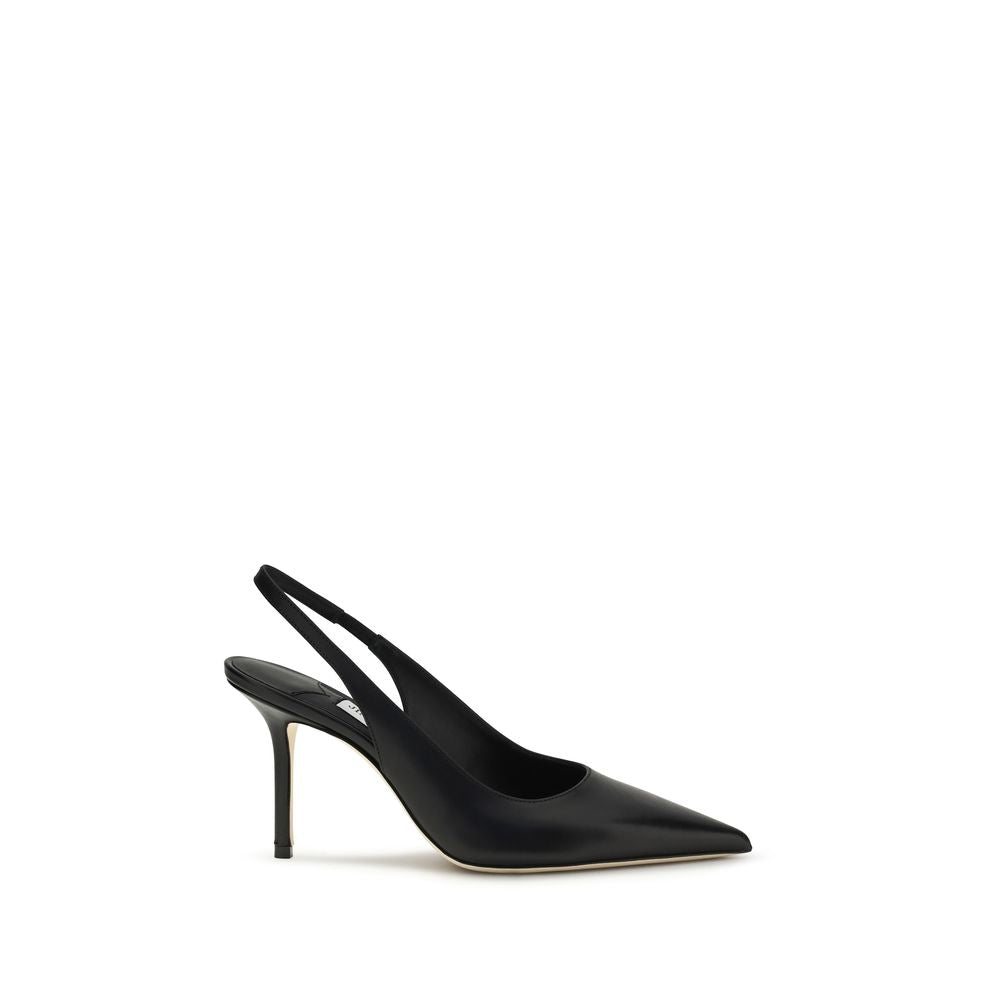 Jimmy Choo Black Calf Leather Bos Taurus Platform Pumps | Regal Royce