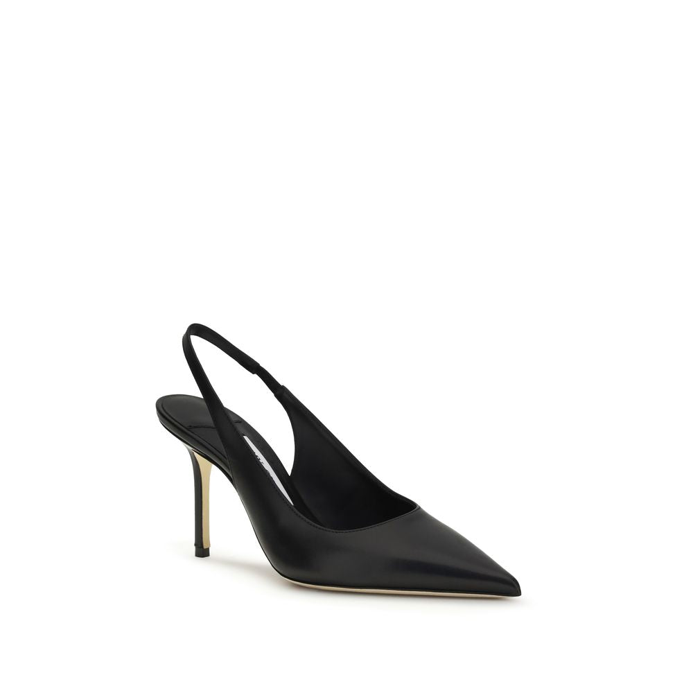 Jimmy Choo Black Calf Leather Bos Taurus Platform Pumps | Regal Royce