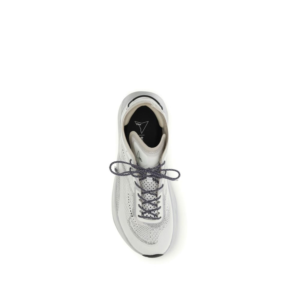 ROA White Fabric Athletic Sneakers | Regal Royce