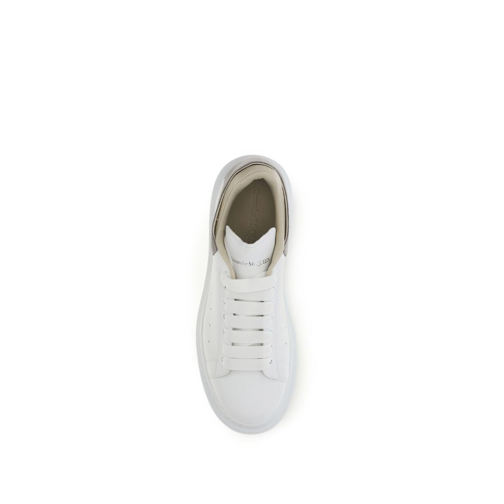 Alexander McQueen White Calf Leather Bos Taurus Chunky Sneakers | Regal Royce