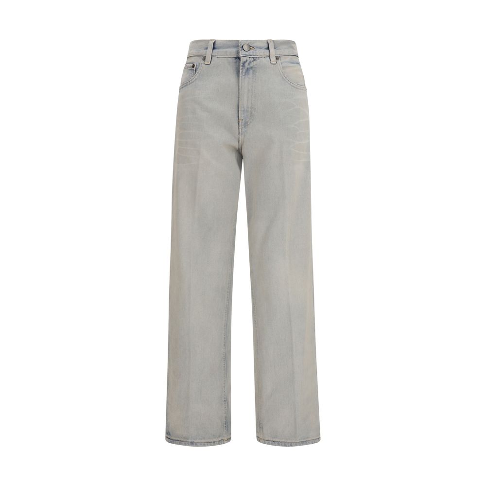 Haikure Blue Cotton Relaxed Fit Jeans | Regal Royce