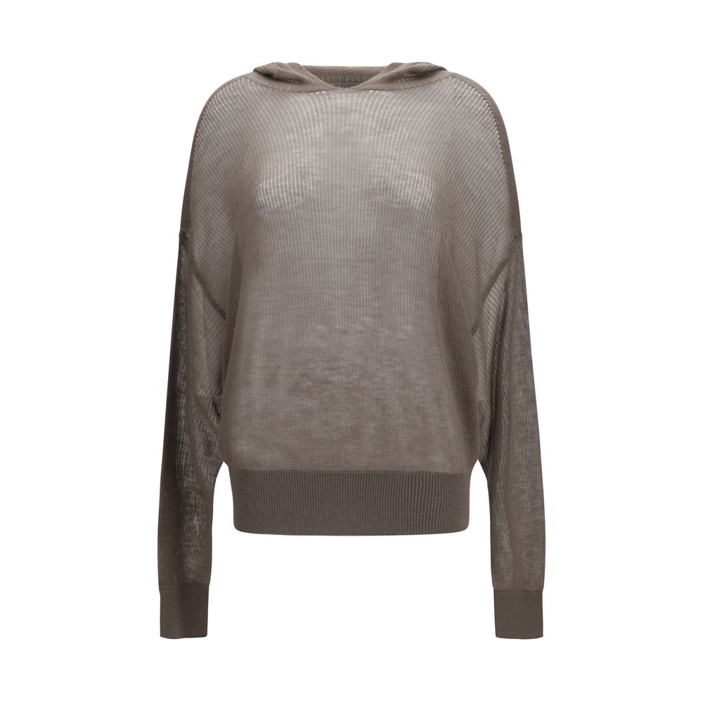 Rick Owens Gray Cashmere Hoodie | Regal Royce