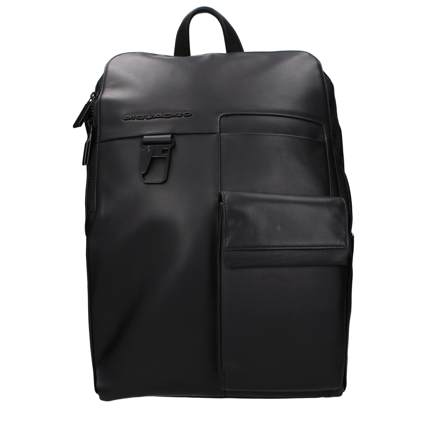 Piquadro Black Leather Backpack | Regal Royce