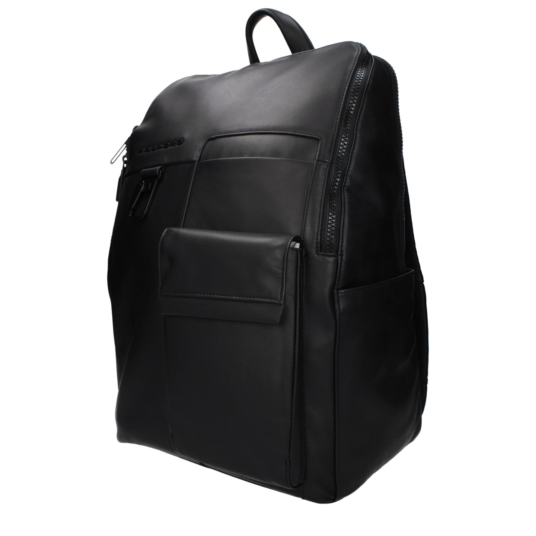 Piquadro Black Leather Backpack | Regal Royce