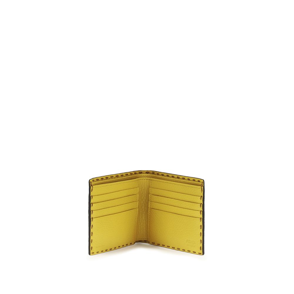 Fendi Brown Calf Leather Bos Taurus Wallet | Regal Royce