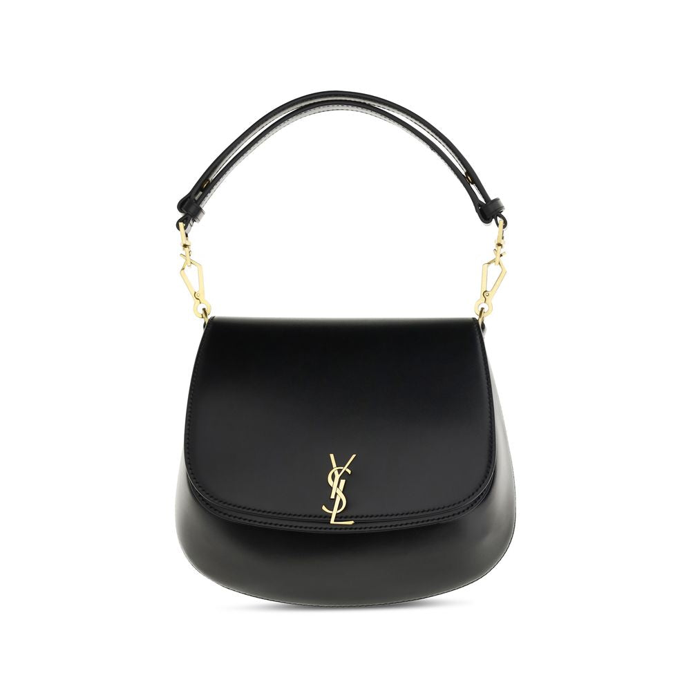 Saint Laurent Black Calf Leather Bos Taurus Handbag | Regal Royce