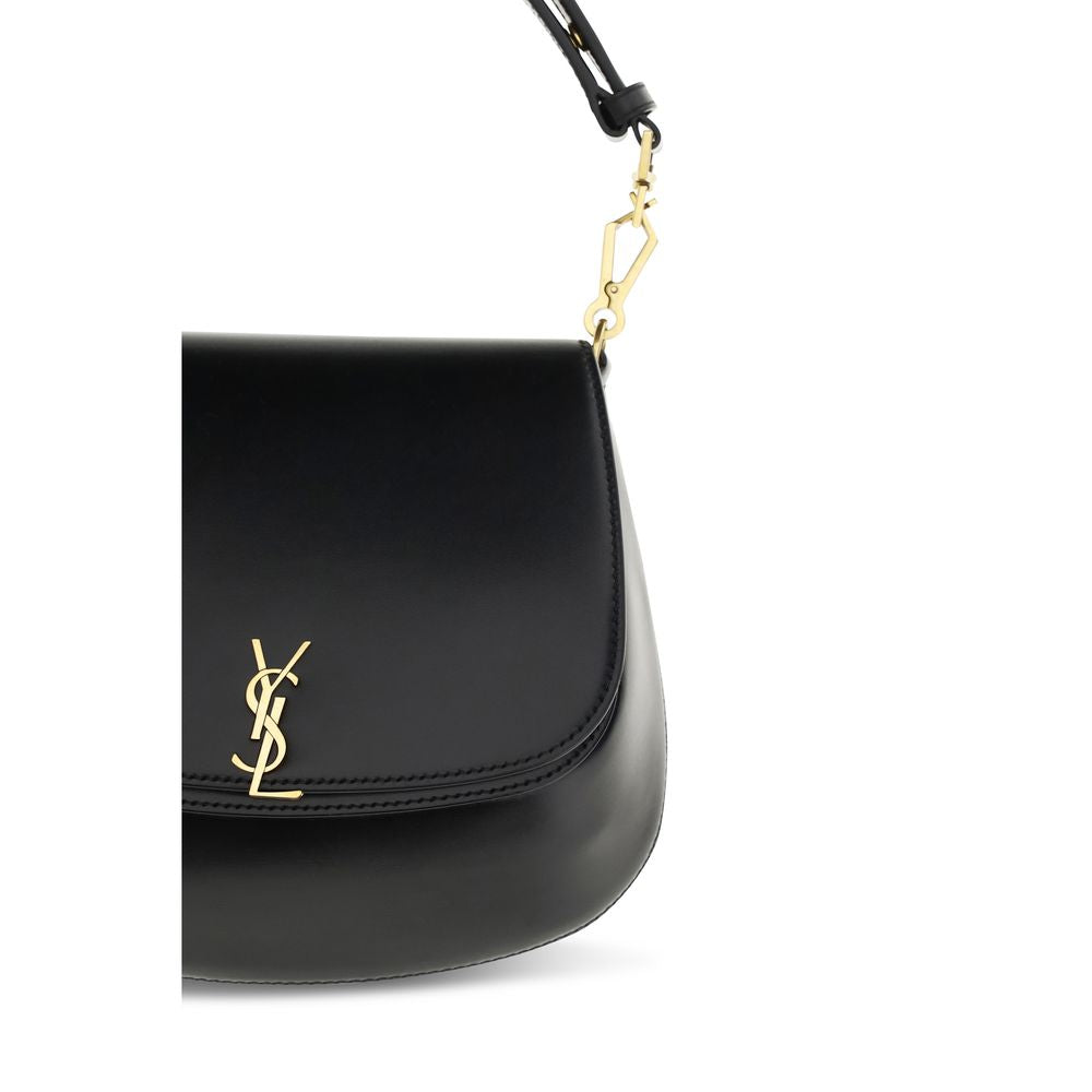 Saint Laurent Black Calf Leather Bos Taurus Handbag | Regal Royce