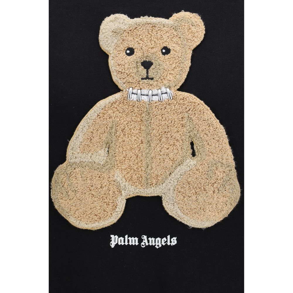 Palm Angels Black Cotton Sweatshirt | Regal Royce