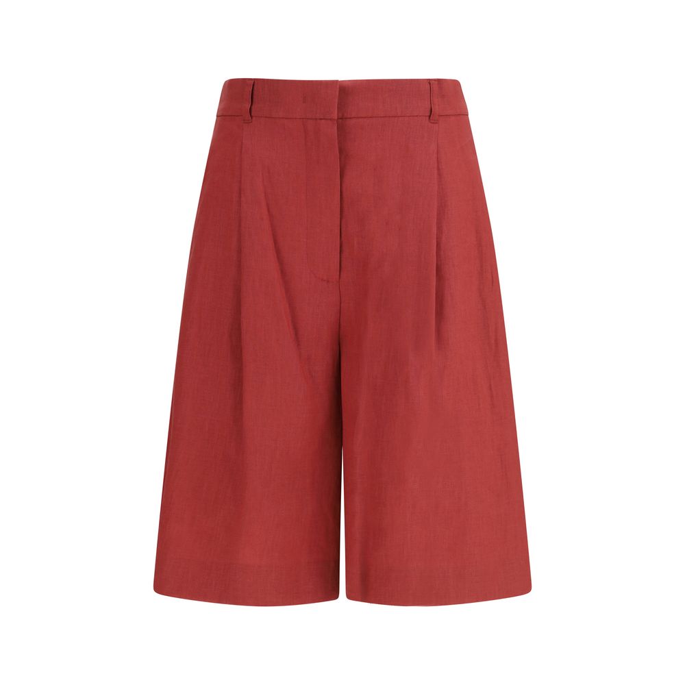 Max Mara Multicolor Linen Bermuda Shorts | Regal Royce