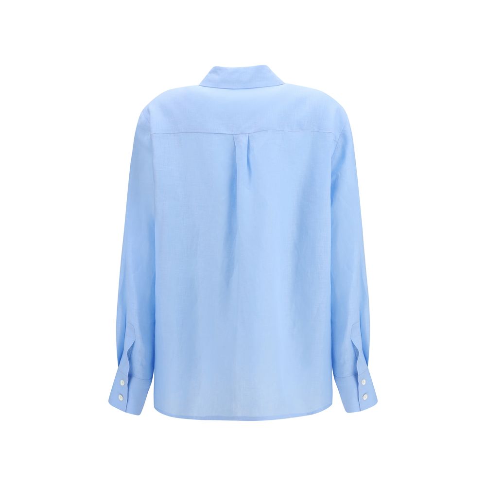 Lardini Blue Linen Dress Shirt | Regal Royce