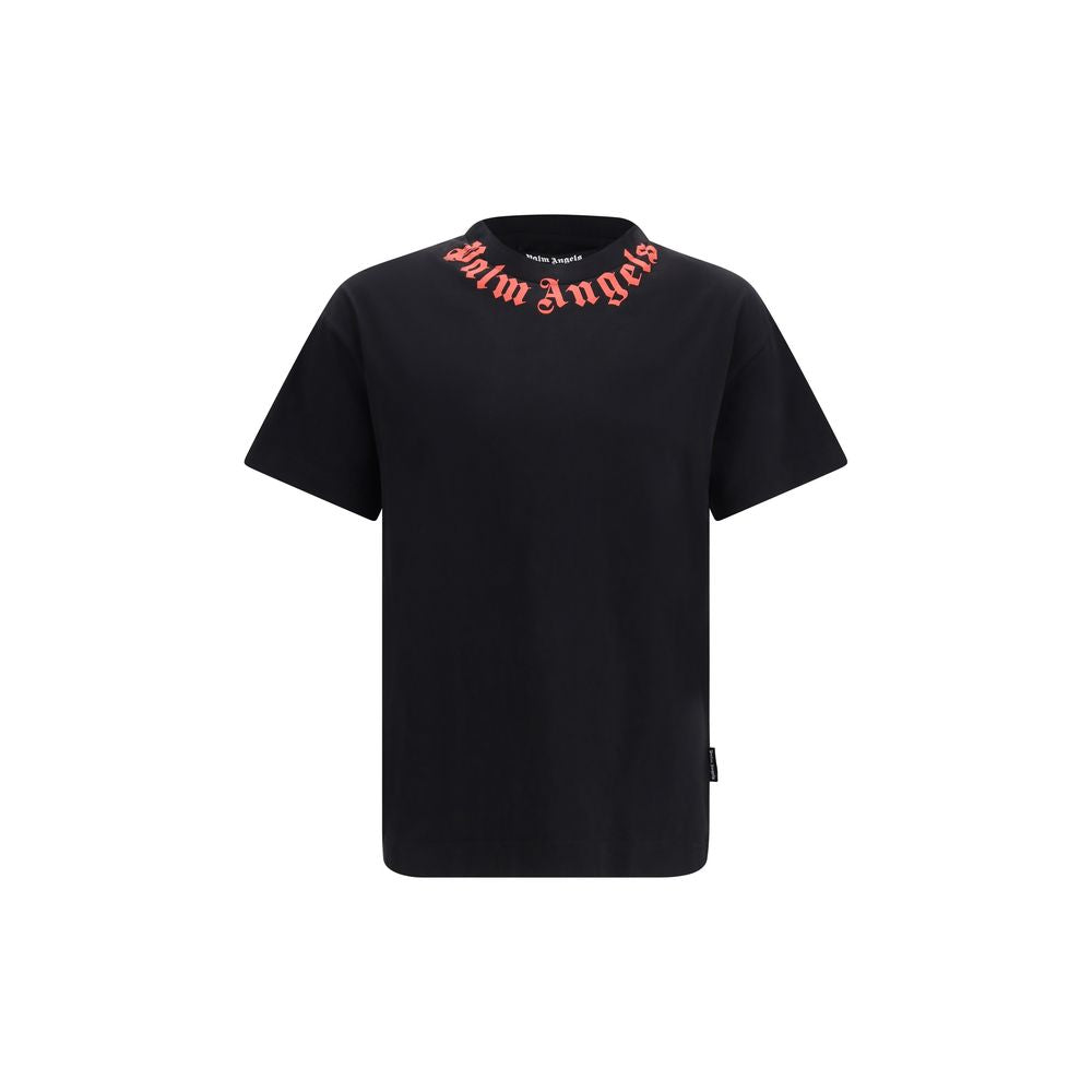 Palm Angels Black Cotton T-Shirt | Regal Royce