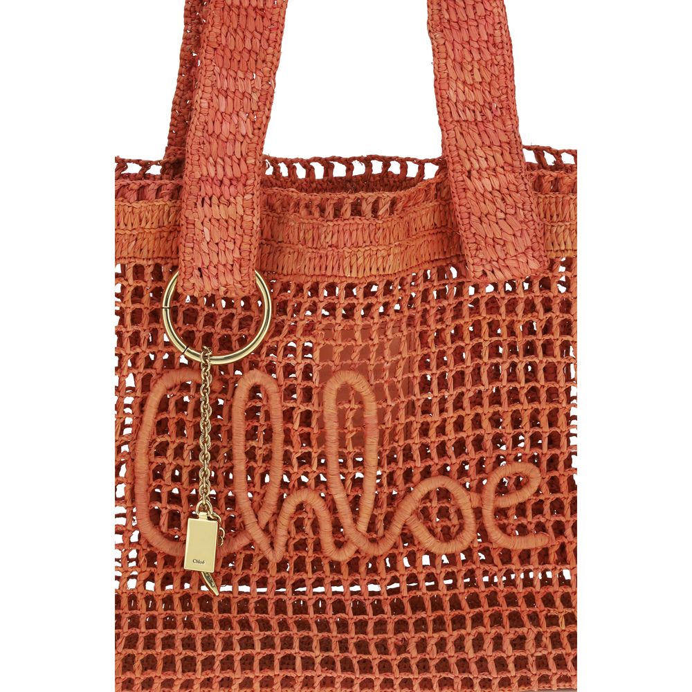 Chloé Multicolor Raffia Shoulder Bag | Regal Royce