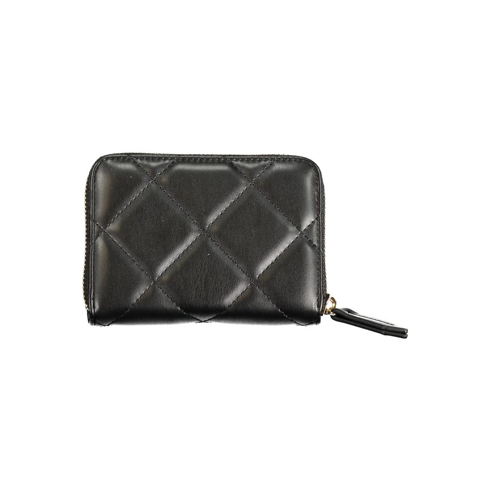 Mario Valentino Black Polyurethane Women's Wallet | Regal Royce