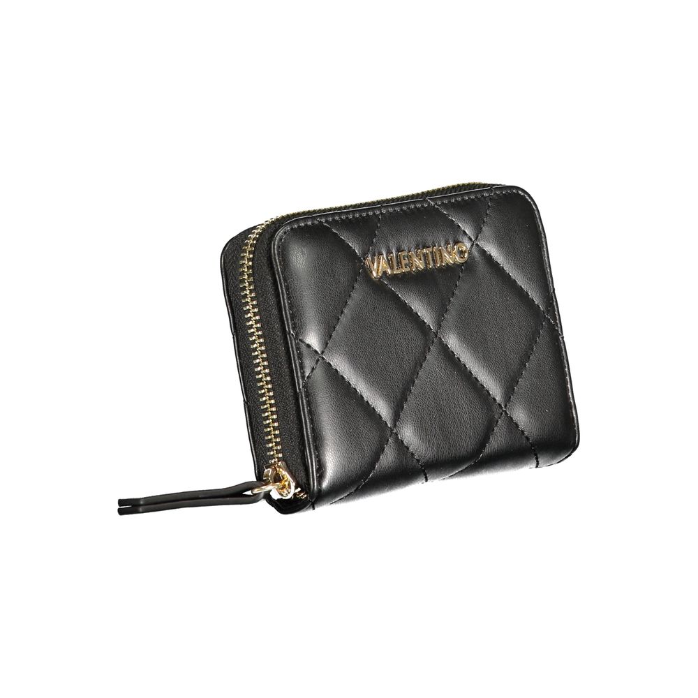 Mario Valentino Black Polyurethane Women's Wallet | Regal Royce